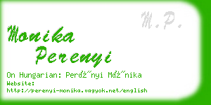 monika perenyi business card